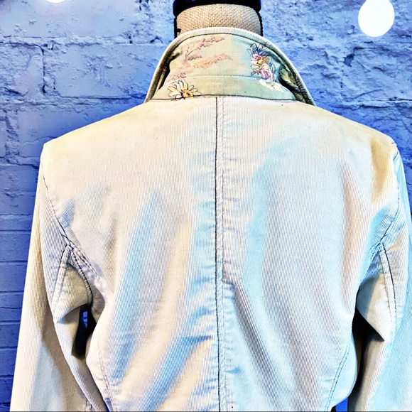 GAP Corduroy Stretch Fitted Blazer NWOT - Picture 4 of 16